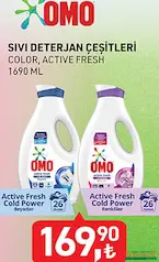 OMO SIVI DETERJAN SIVI DETERJAN ÇEŞİTLERİ 1690 ML OMO SIVI DETERJAN SIVI DETERJAN ÇEŞİTLERİ 1690 ML